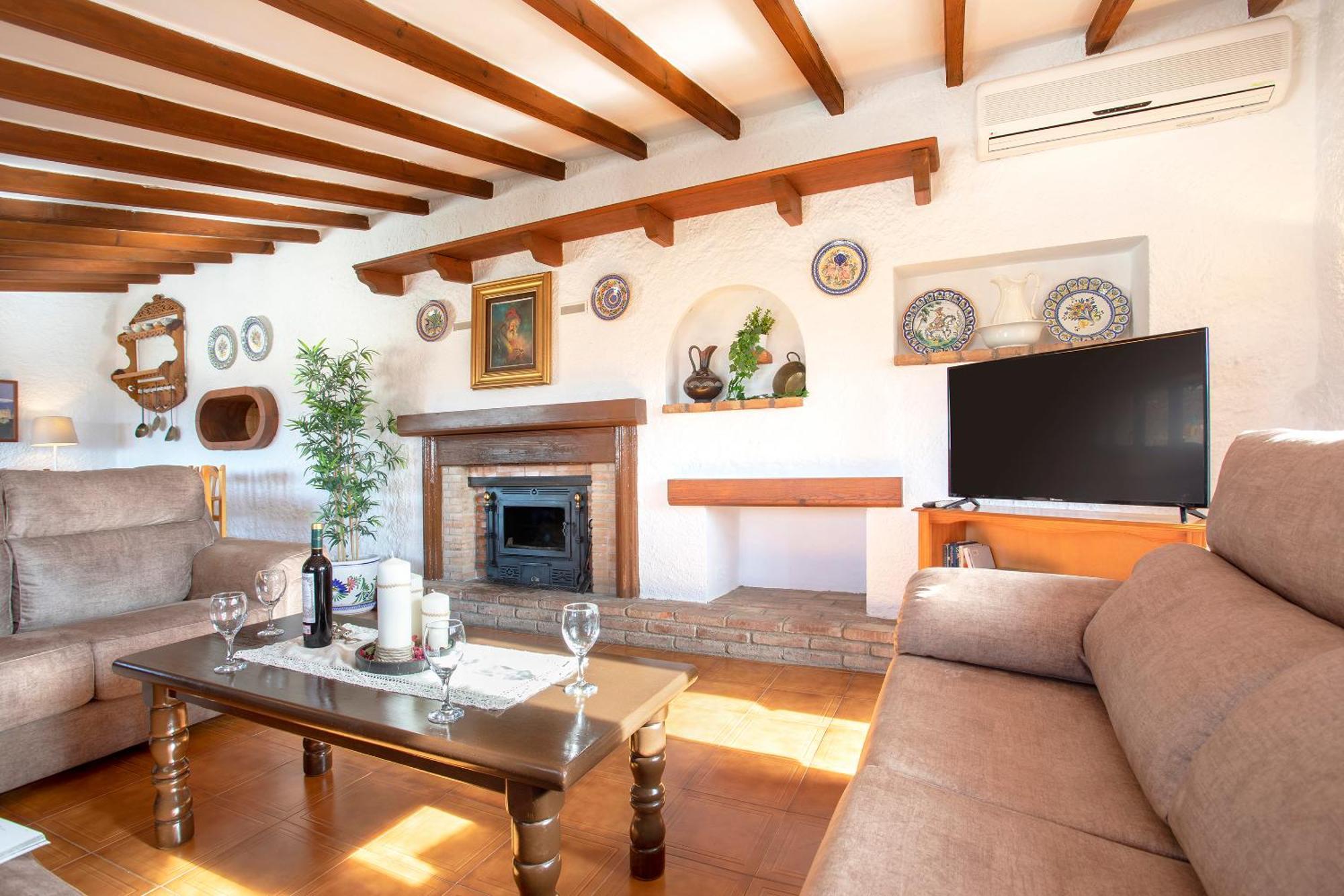 Casa Jardin Del Olivar Con Piscina Privada Alcaucin Luaran gambar