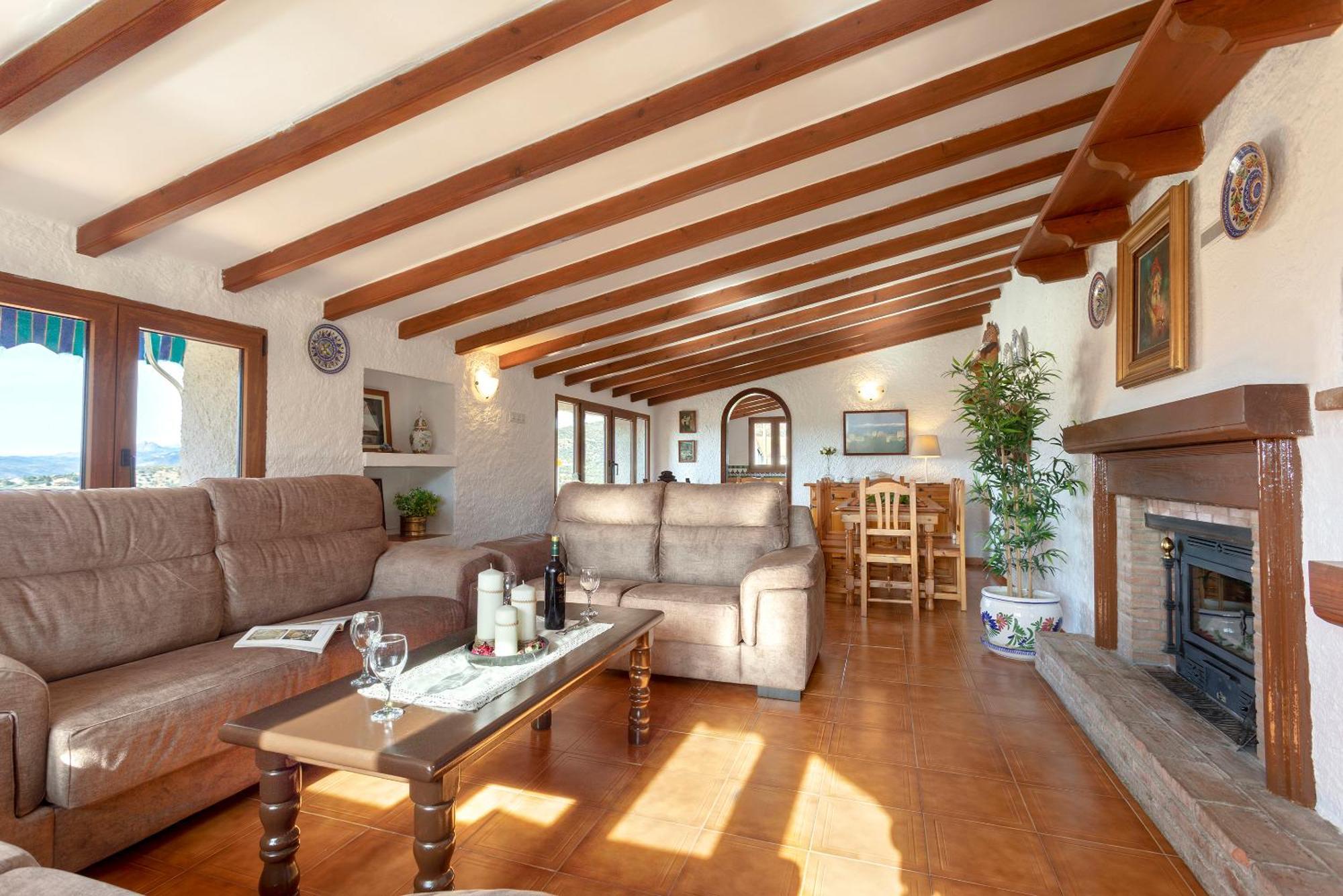 Casa Jardin Del Olivar Con Piscina Privada Alcaucin Luaran gambar